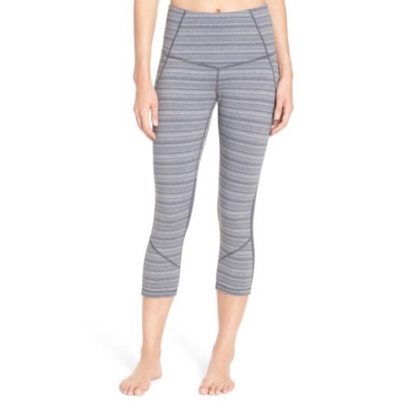 Zella Live In Sultry Gray High-rise Crop Leggings - Picture 2 of 7